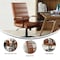 Flash Furniture Mid-Back Brown/Black LeatherSoft Executive Swivel Chair GO-2286M-BR-BK-GG - alternate 2